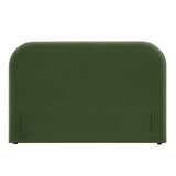 Keynote Moss Green Full Size Stain-Resistant Performance Velvet Headboard