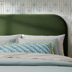 Keynote Moss Green King Size Stain-Resistant Performance Velvet Headboard - Ornate Home
