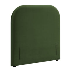 Keynote Moss Green Twin Stain-Resistant Performance Velvet Headboard - Ornate Home