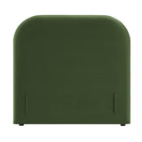 Keynote Moss Green Twin Stain-Resistant Performance Velvet Headboard - Ornate Home