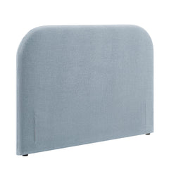 Keynote Sky Blue Queen Size Upholstered Fabric Headboard - Ornate Home