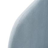 Keynote Sky Blue Twin Size Upholstered Fabric Headboard