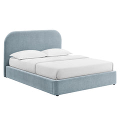 Keynote Sky Full Fabric Upholstered Storage Platform Bed Frame - Ornate Home