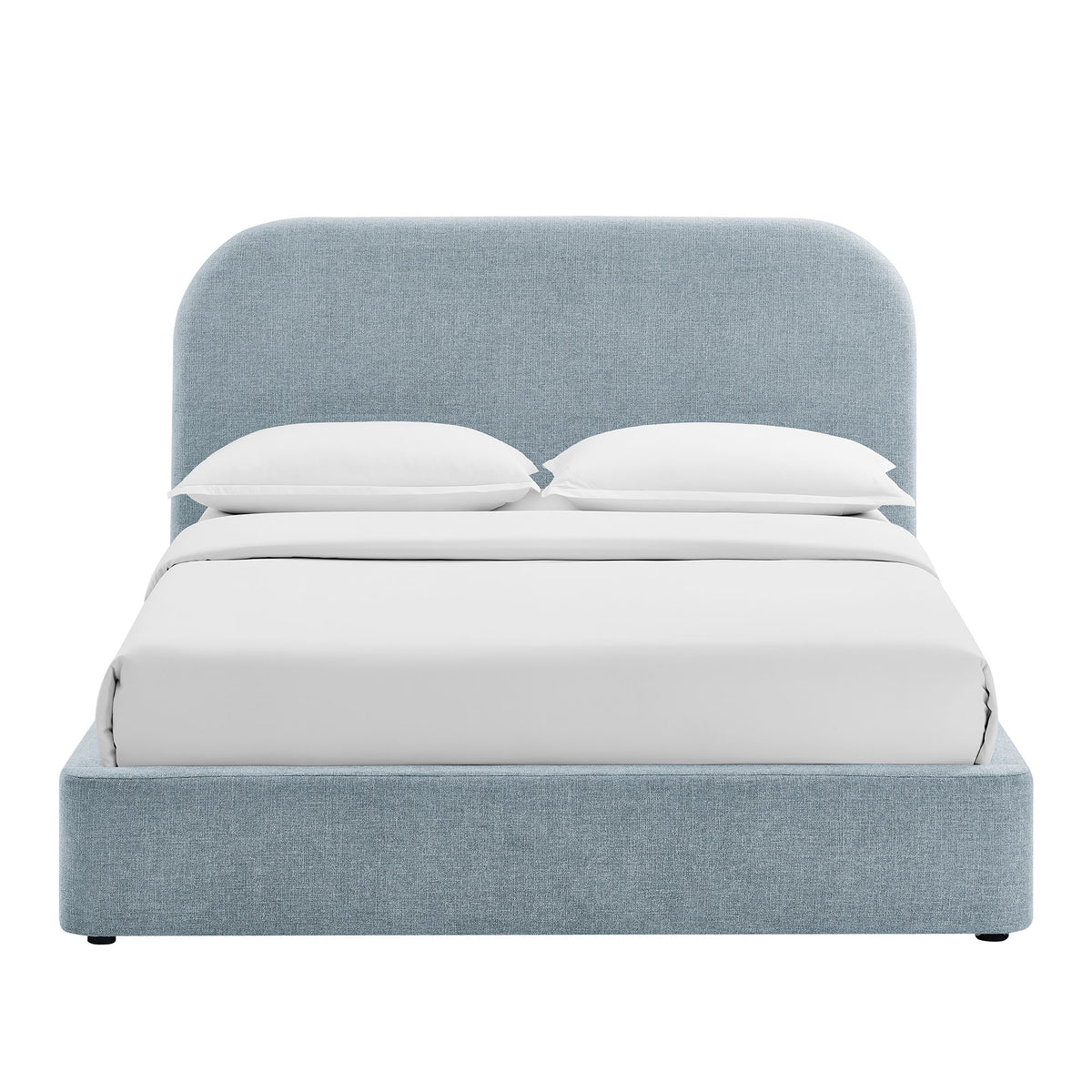 Keynote Sky King Fabric Upholstered Storage Platform Bed Frame - Ornate Home