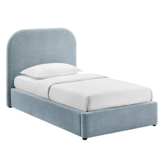 Keynote Sky Twin Fabric Upholstered Storage Platform Bed Frame - Ornate Home