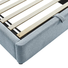 Keynote Sky Twin Fabric Upholstered Storage Platform Bed Frame - Ornate Home
