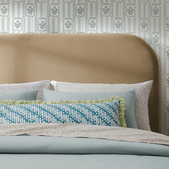 Keynote Taupe Queen Size Stain-Resistant Performance Velvet Headboard - Ornate Home