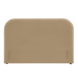 Keynote Taupe Queen Size Stain-Resistant Performance Velvet Headboard - Ornate Home