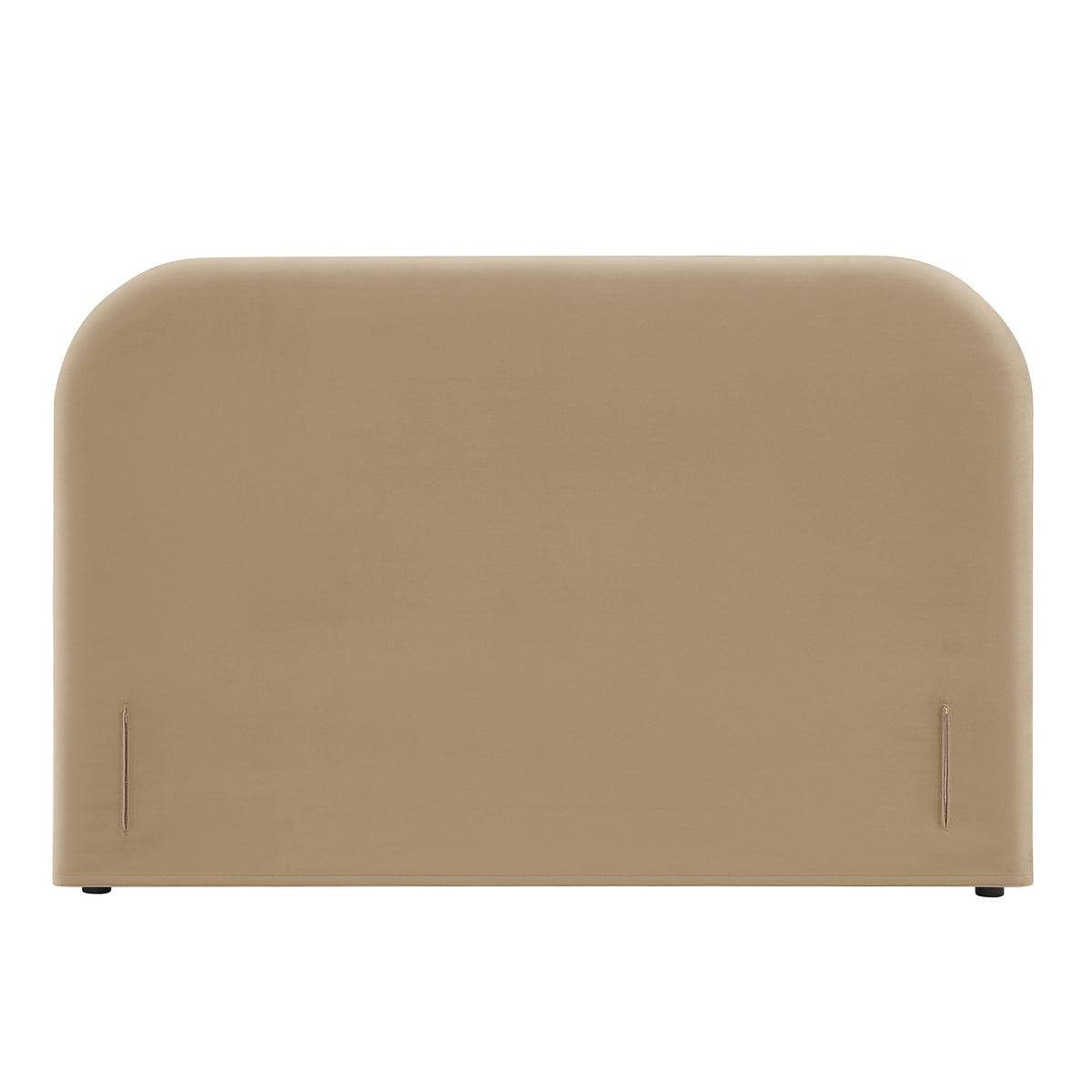 Keynote Taupe Queen Size Stain-Resistant Performance Velvet Headboard - Ornate Home