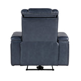 Keziah Blue Power Reclining Chair - Ornate Home