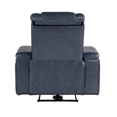Keziah Blue Power Reclining Chair - Ornate Home