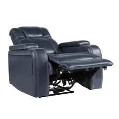 Keziah Blue Power Reclining Chair - Ornate Home
