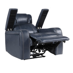 Keziah Blue Power Reclining Chair - Ornate Home