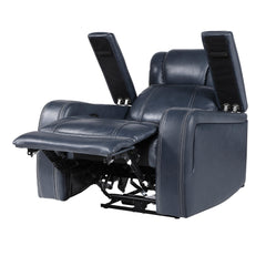 Keziah Blue Power Reclining Chair - Ornate Home