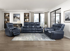 Keziah Blue Power Reclining Chair - Ornate Home
