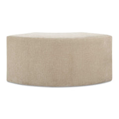 Khai Brown Rounded Plush Dining Bench - Ornate Home