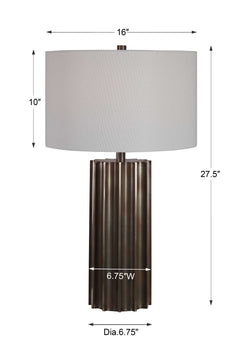 Khalio Gunmetal Table Lamp - Ornate Home