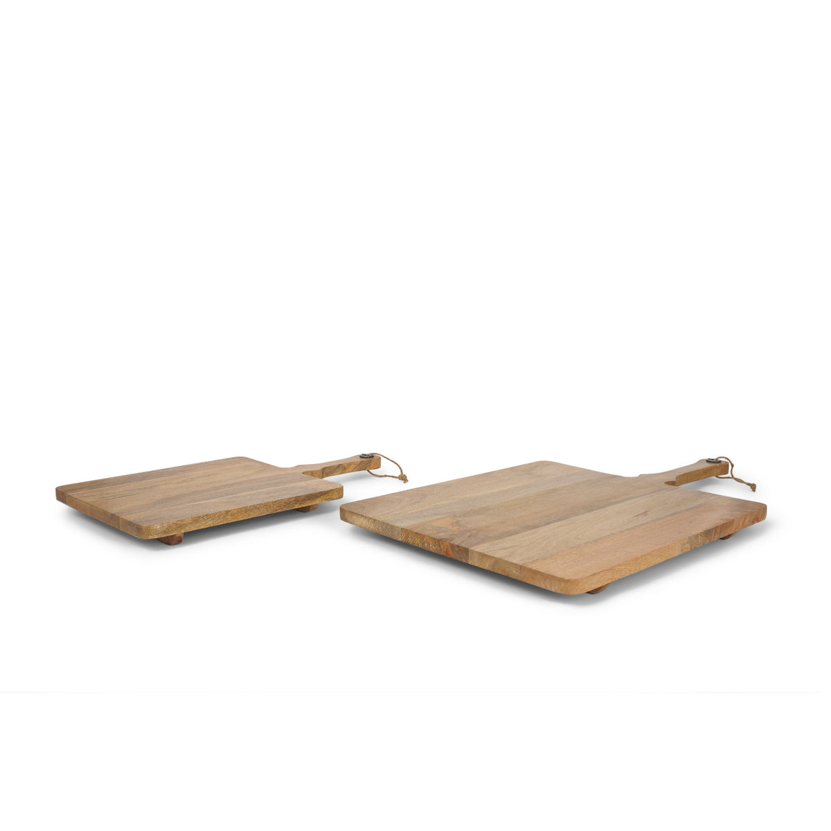 Khana Natural Solid Wood Square Serving Boards - Ornate Home