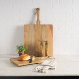 Khana Natural Solid Wood Square Serving Boards - Ornate Home