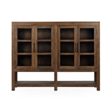 Kharga Natural 4 Door Display Cabinet - Ornate Home