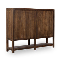 Kharga Natural 4 Door Display Cabinet - Ornate Home
