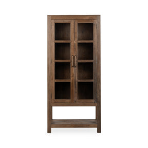 Kharga Natural Tall Display Cabinet - Ornate Home