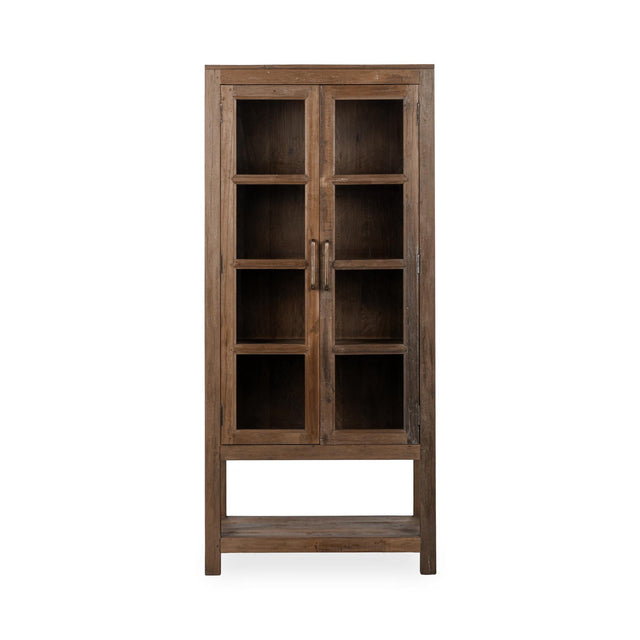 Kharga Natural Tall Display Cabinet - Ornate Home