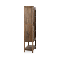Kharga Natural Tall Display Cabinet - Ornate Home