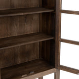 Kharga Natural Tall Display Cabinet - Ornate Home
