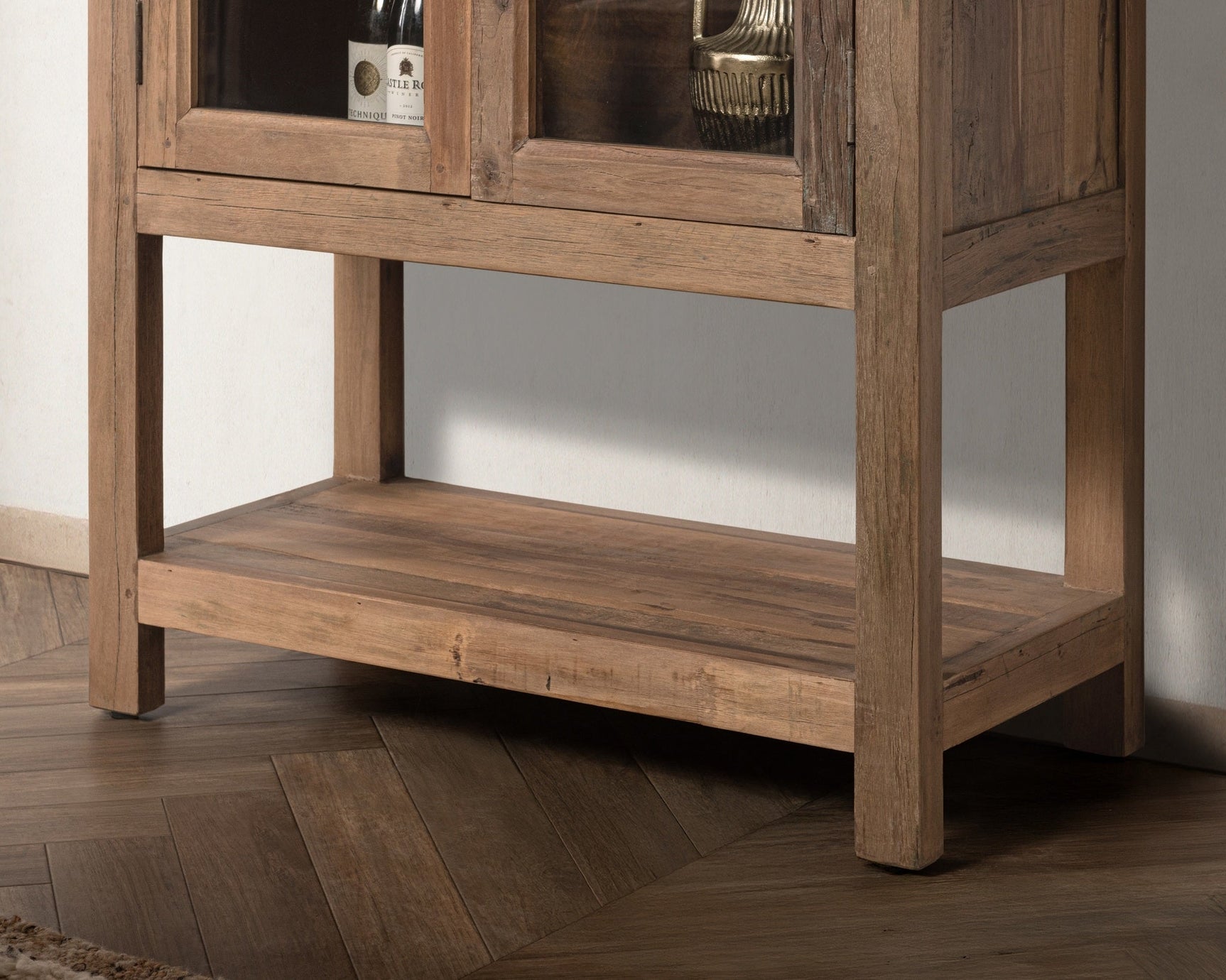 Kharga Natural Tall Display Cabinet - Ornate Home