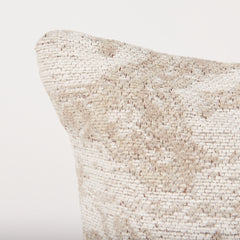 Khloe Cream 20x20 Square Pillow Cover with Down Filler (Set of 2) - Ornate Home
