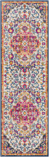 Kialla Magenta & Burnt Orange Area Rug - Ornate Home