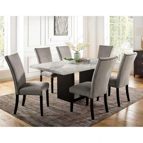 Kian Black & White Dining Table - Ornate Home