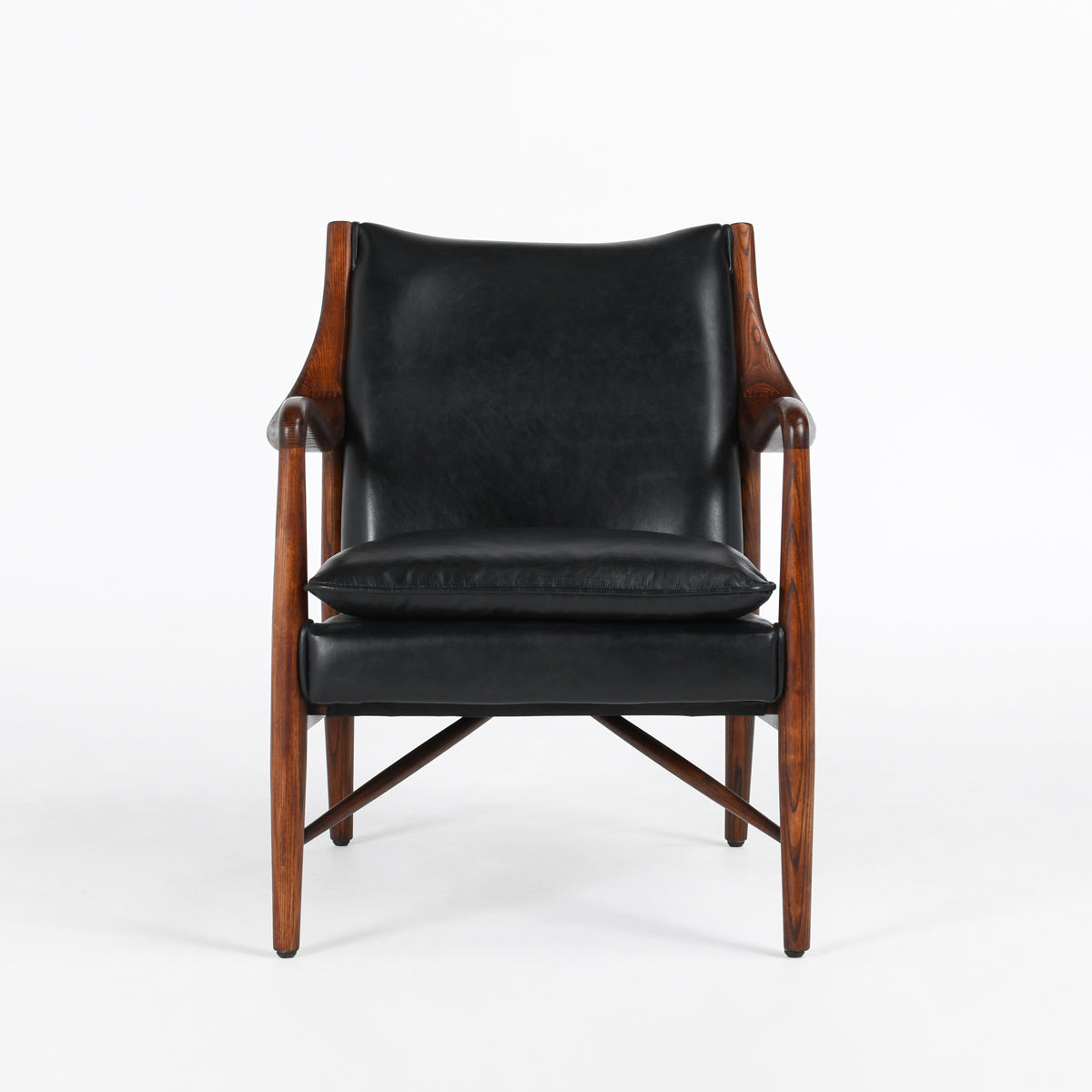 Kiannah Black Club Chair - Ornate Home