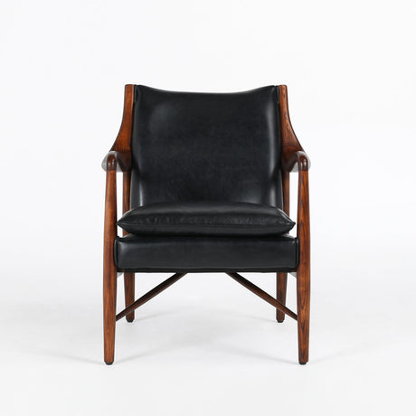 Kiannah Black Club Chair - Ornate Home