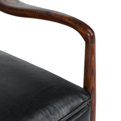 Kiannah Black Club Chair - Ornate Home