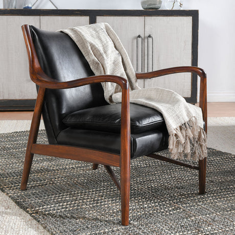 Kiannah Black Club Chair - Ornate Home