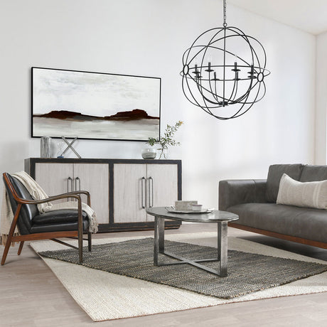 Kiannah Black Club Chair - Ornate Home