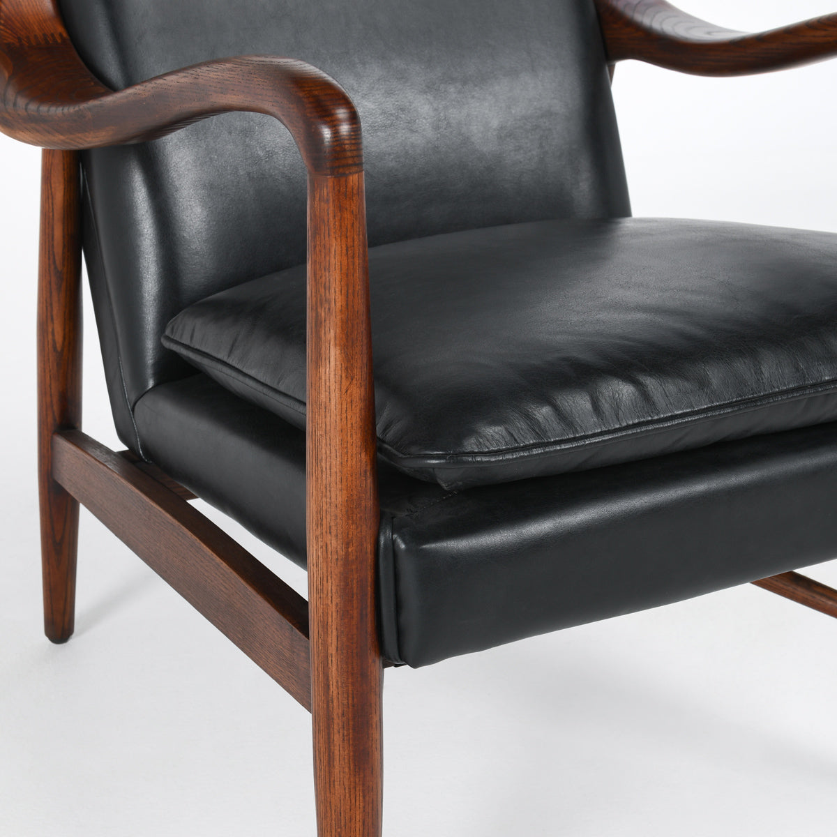 Kiannah Black Club Chair - Ornate Home