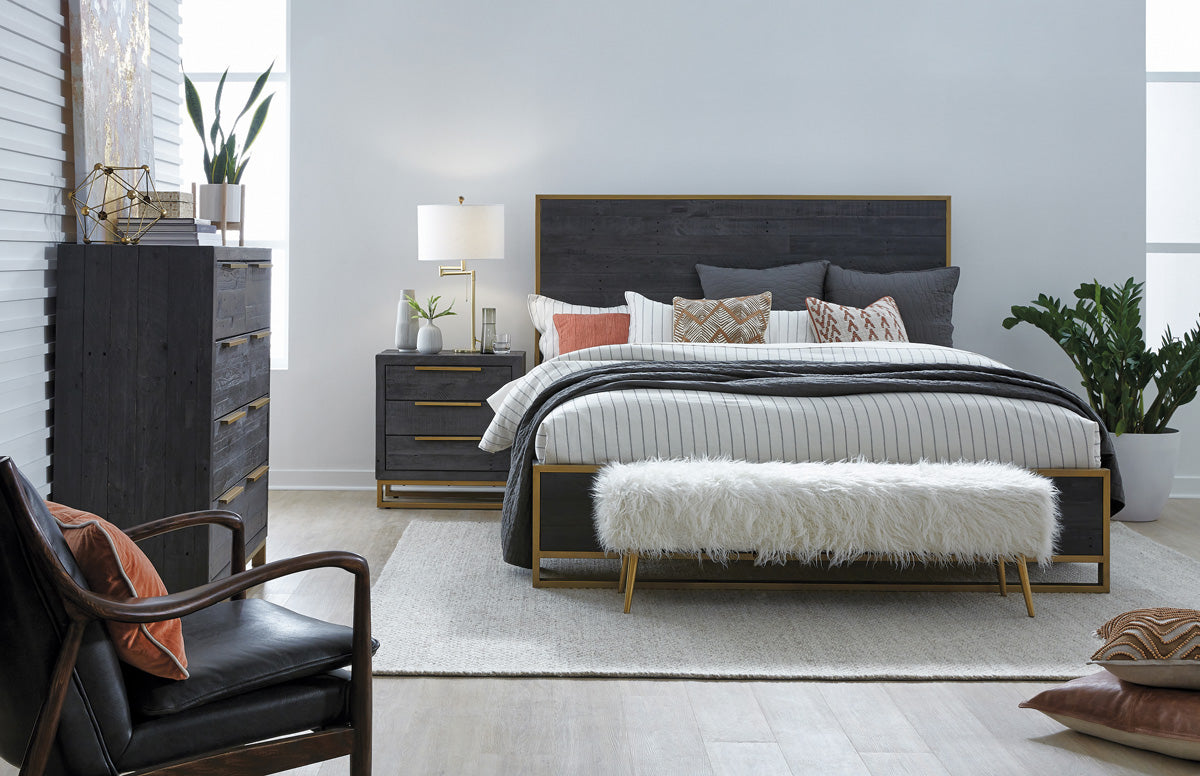 Kiannah Black Club Chair - Ornate Home