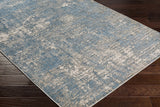 Kiblawan Teal Abstract Area Rug - Clearance - Ornate Home