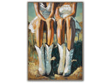 Kicker Boots Hand-painted Canvas in Frame Wall Art - Ornate Home