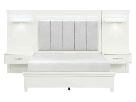 Kidman White 3-Piece California King Bedroom Set - Ornate Home