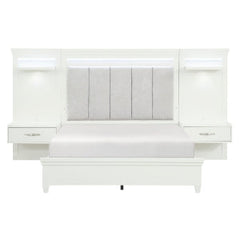 Kidman White 3-Piece Eastern King Bedroom Set - Ornate Home