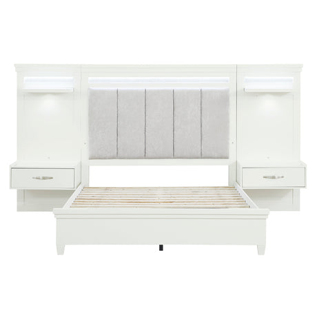Kidman White 3-Piece Queen Bedroom Set - Ornate Home