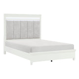 Kidman White Eastern King Bed - Ornate Home