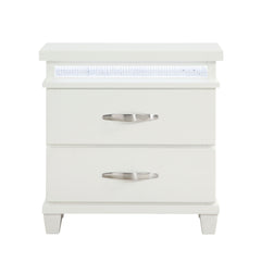 Kidman White/Gray 4-Piece Queen Bedroom Set - Ornate Home