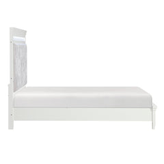 Kidman White/Gray 4-Piece Queen Bedroom Set - Ornate Home