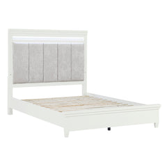 Kidman White/Gray 5-Piece Queen Bedroom Set - Ornate Home