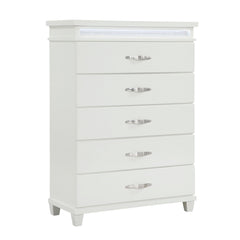 Kidman White/Gray 5-Piece Queen Bedroom Set - Ornate Home